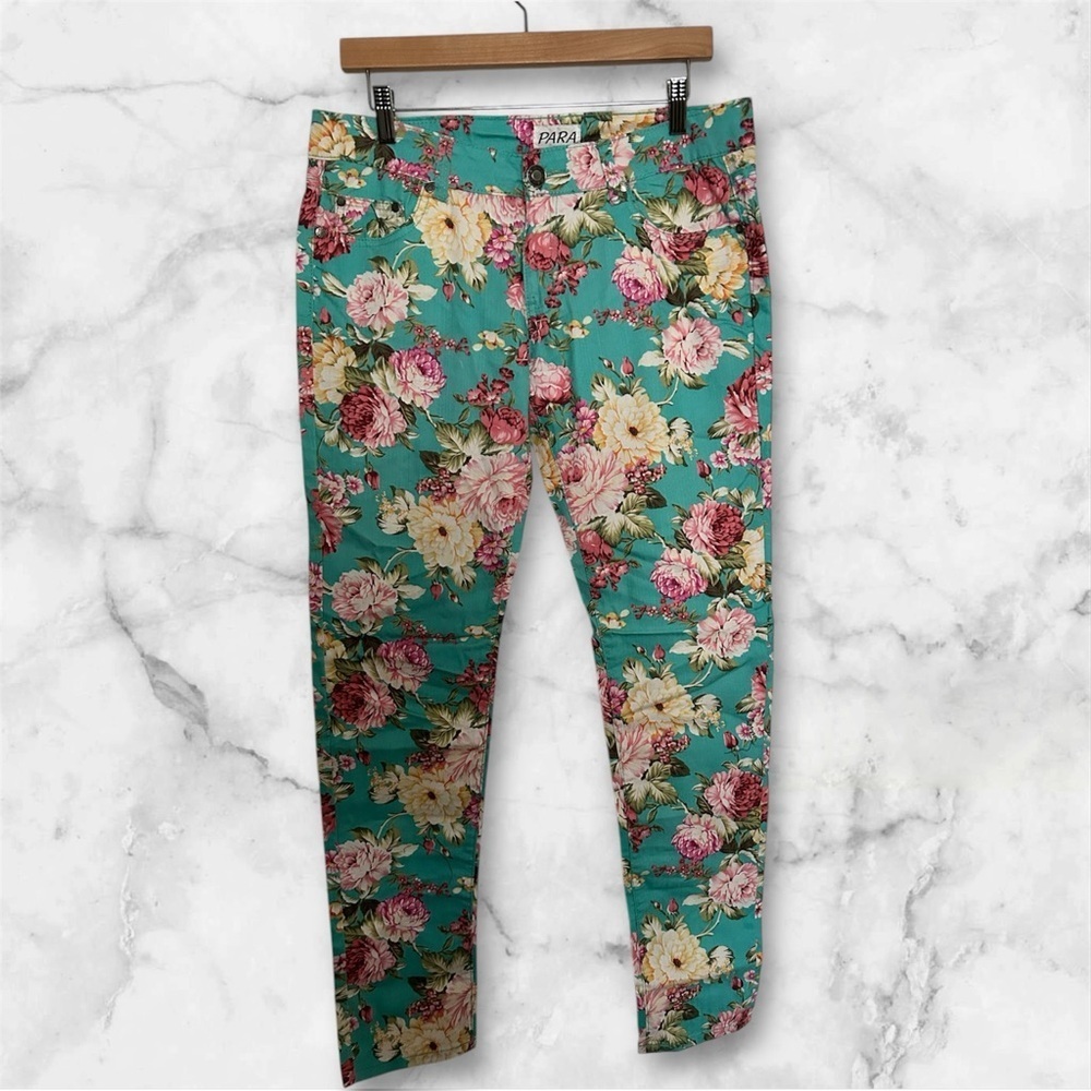 PARA juniors floral jeans sz 15 nwt #0018